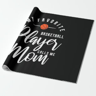 Papier Cadeau Un Joueur De Basket M'Appelle Maman