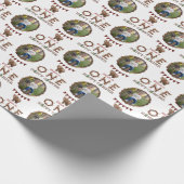 Papier Cadeau Un joyeux Camper 1er Anniversaire Papier photo (Coin)