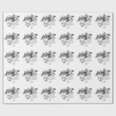 Papier Cadeau Un Joyeux Camper Rustique fête d'anniversaire (Plat)