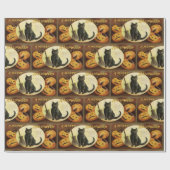 Papier Cadeau Un joyeux Hallowe'en (Plat)