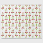 Papier Cadeau Un joyeux sapin de Noël (Plat)