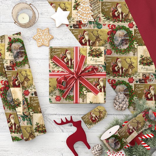 Papier Cadeau Un Joyeux Temps de Noël