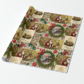 Papier Cadeau Un Joyeux Temps de Noël (Déroulé)