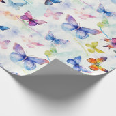 Papier Cadeau Un kaléidoscope de papillons, motif répétitif (Coin)