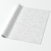 Papier Cadeau Un manchon blanc avec une texture subtile, probabl (Déroulé)