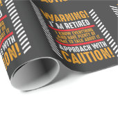 Papier Cadeau Un mari retraité (Coin rond)