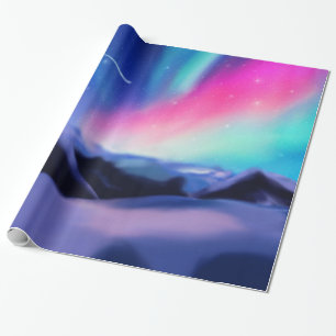 Papier Cadeau Un million de rêves - L'Aurora boréale