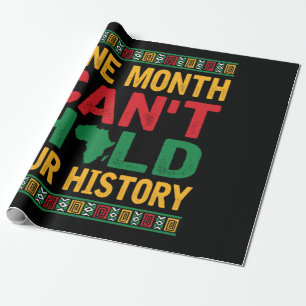 Papier Cadeau Un mois peut tenir notre histoire Black Pride Afri