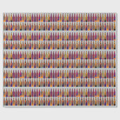 Papier Cadeau un motif de bouteilles (bière) (Plat)