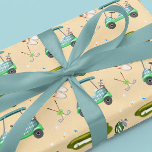 Papier Cadeau Un motif de journée de golf