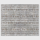 Papier Cadeau Un motif plus ancien de Futhark sur la texture de (Plat)
