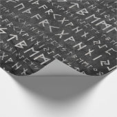 Papier Cadeau Un motif plus ancien de Futhark sur la texture en (Coin)
