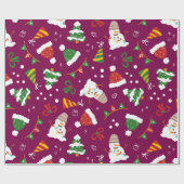 Papier Cadeau Un Noël parfait pour Snowman (Plat)