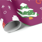 Papier Cadeau Un Noël parfait pour Snowman (Coin rond)