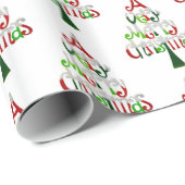 Papier Cadeau Un Noël très joyeux (Coin rond)