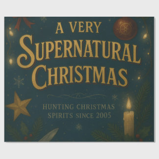 Papier Cadeau Un Noël très surnaturel Carta Regalo Natale