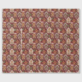 Papier Cadeau Un papier d'emballage de Noël à motifs (Plat)