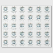 Papier Cadeau Un petit citrouille est en route Baby shower (Plat)