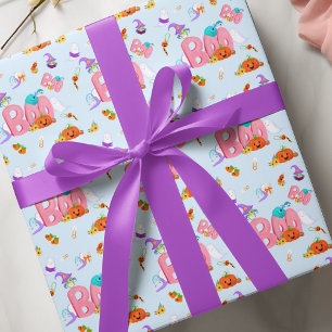 Papier Cadeau Un petit fantôme Bouh, Chouette Baby Shower Hallow