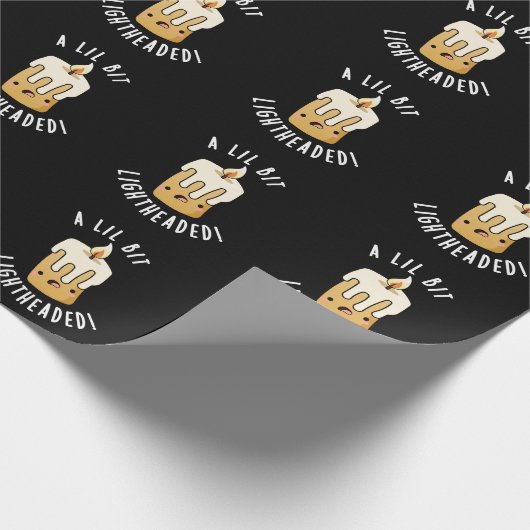 Papier Cadeau Un Petit Peu Lumière Tête Funny Chandelles Puns Da (Coin)