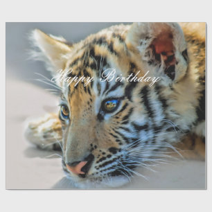 Papier Cadeau Un petit tigre mignon