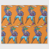 Papier Cadeau Un pirate à pattes (Plat)