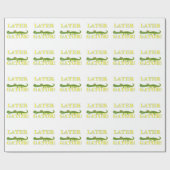 Papier Cadeau Un plus défunt alligator (Plat)