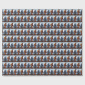 Papier Cadeau Un pompier à bout portant (Plat)