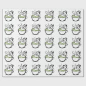 Papier Cadeau Un Snowman Se Baigner À Macha Christmas (Plat)