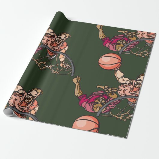 Papier Cadeau Un Sur Un Basket (Déroulé)