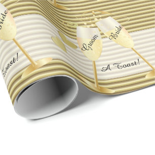 Papier Cadeau Un toast à la mariée et Mariage de chambre Texte