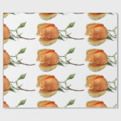 Papier Cadeau Une bouture de rose unique (Plat)