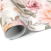 Papier Cadeau Une conception de série florale d'automne 2 (Coin rond)