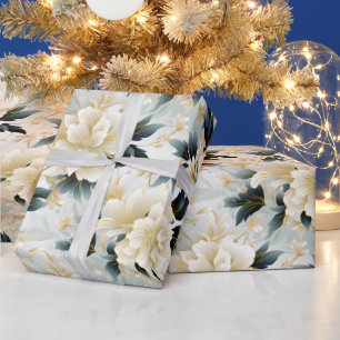 Papier Cadeau Une conception de série florale de mariage 7