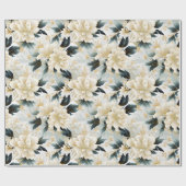 Papier Cadeau Une conception de série florale de mariage 7 (Plat)