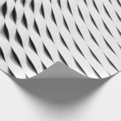 PAPIER CADEAU UNE FAÇADE COURVÉE COUVERTE DE LATICEWORK BLANC (Coin)