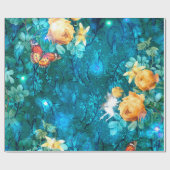 Papier Cadeau Une fée dans le jardin Série Design 11 (Plat)