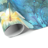 Papier Cadeau Une fée dans le jardin Série Design 11 (Coin rond)