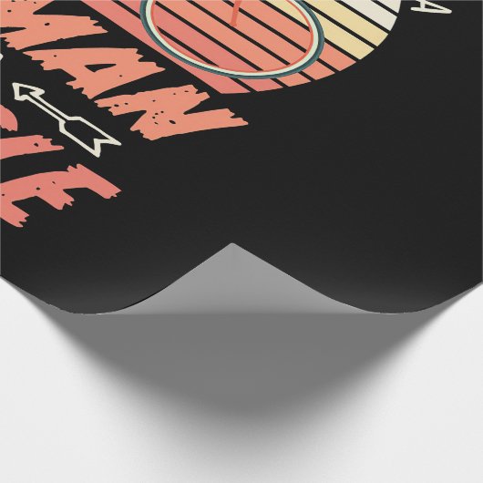 Papier Cadeau Une Femme En Vélo (Coin)