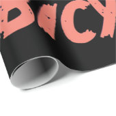 Papier Cadeau Une Femme En Vélo (Coin rond)