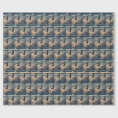 Papier Cadeau Une Femme Marchant Sur La Plage (Plat)