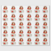 Papier Cadeau Une fille de Joyeux Noël (Plat)