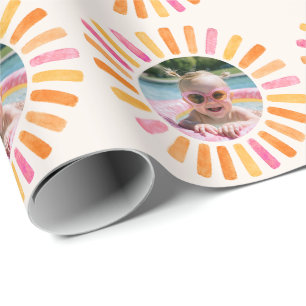 Papier Cadeau Une fille heureuse Sunshine