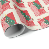 Papier Cadeau Une histoire de Noël | Lapin De Pâques Dérangé (Coin rond)