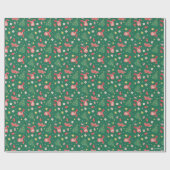 Papier Cadeau Une histoire de Noël | Motif d'icône de Noël (Plat)