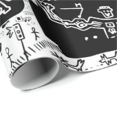 Papier Cadeau Une image qui inclut une pluralité de symboles.str (Coin rond)