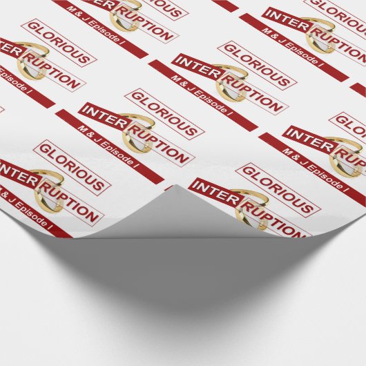 Papier Cadeau Une interruption glorieuse : un début doré (Coin)