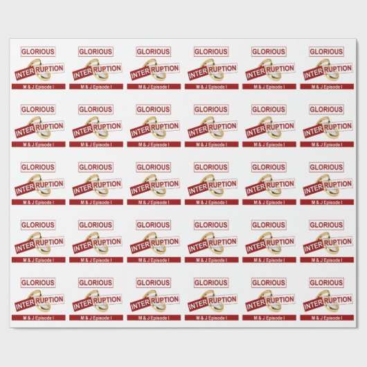 Papier Cadeau Une interruption glorieuse : un début doré (Plat)