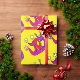 Papier Cadeau Une Jolie Et Joyeuse Fête Pour Présenter Votre Cad