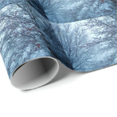 PAPIER CADEAU UNE JOURNÉE D'HIVER (Coin rond)